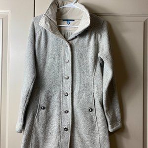 Kuhl Women's Savina Alfpaca Fleece Button Beige